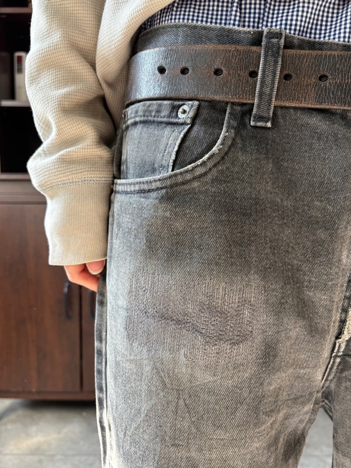 리바이스 516 흑청 상품이미지6