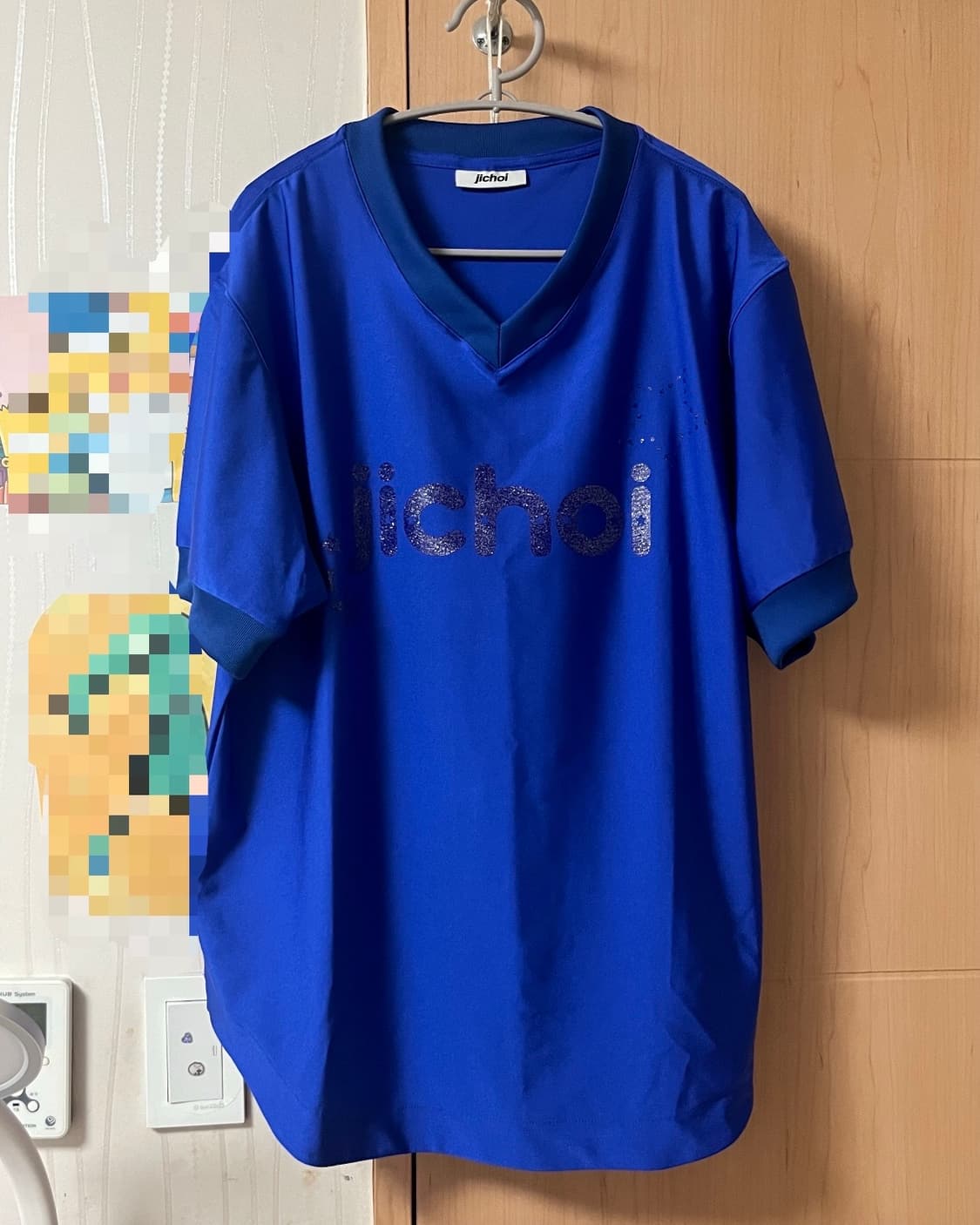 지초이 SS24 TEAM JICHOI T-SHIRT 3사이즈 블루 상품이미지3