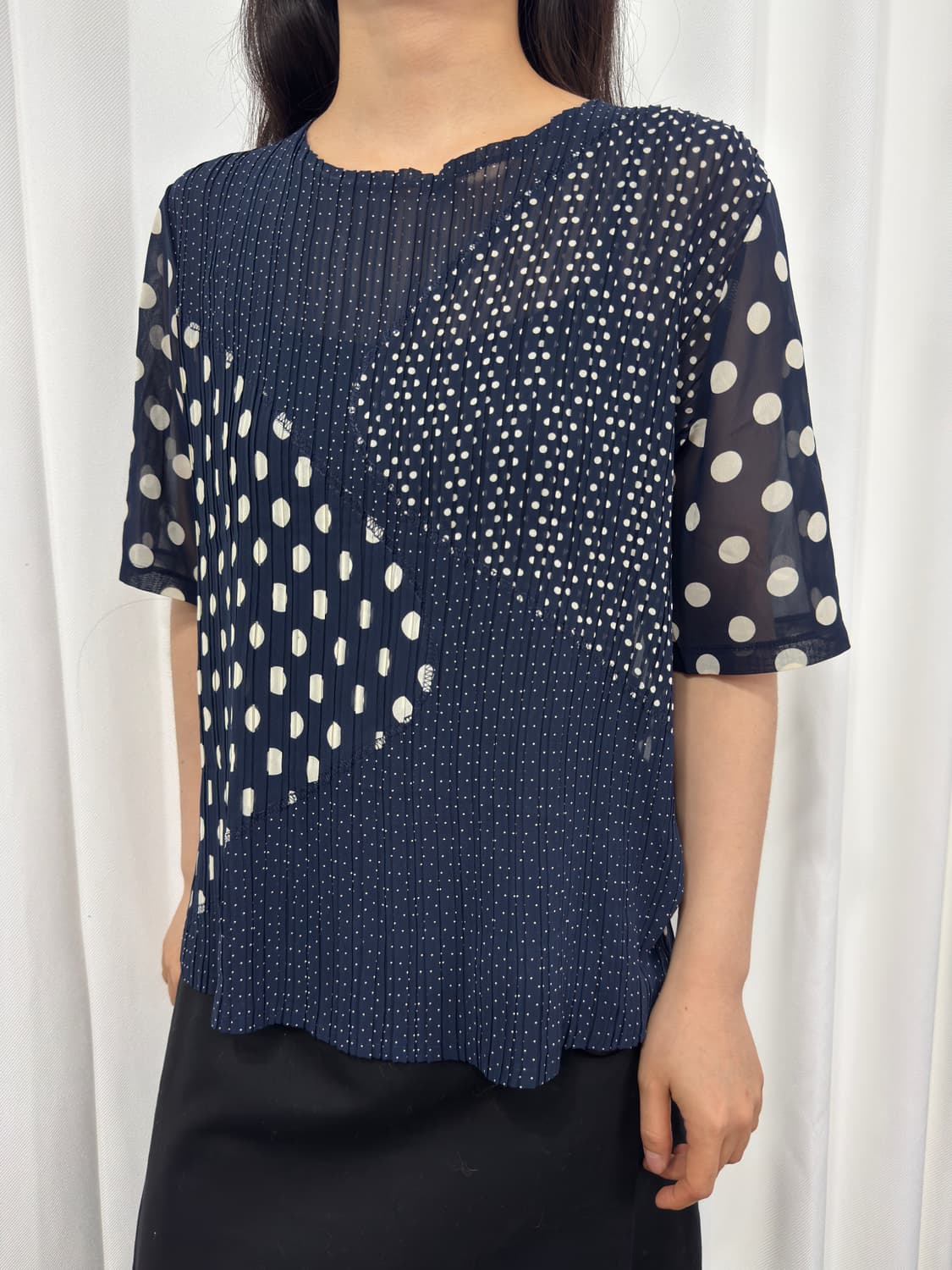 dot design blouse  상품이미지2