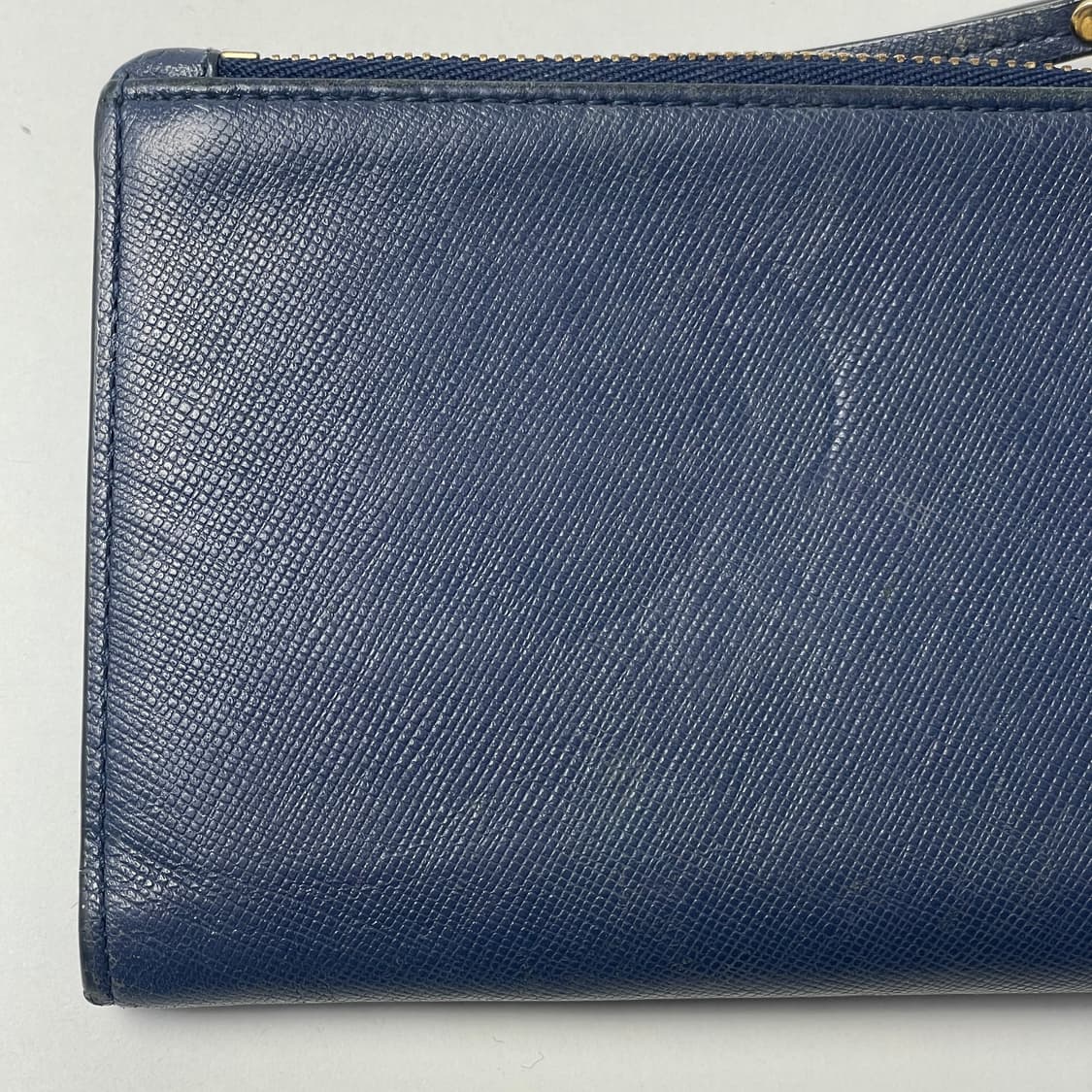 [중고] 빈폴 레더 중지갑 네이비 상품이미지4