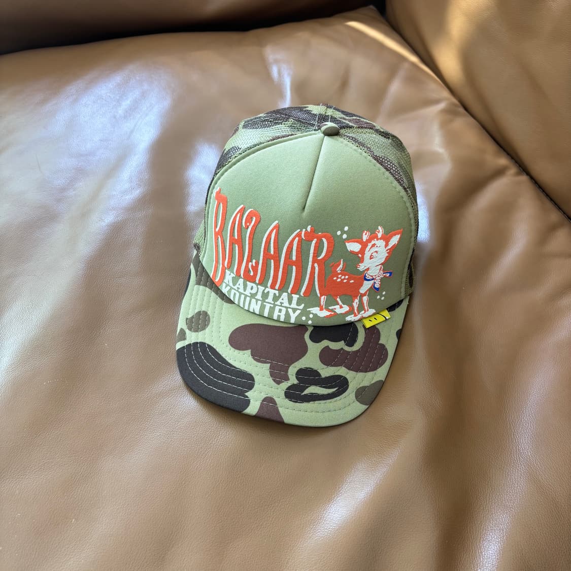 Kapital 캐피탈 오사카 한정 5패널 메쉬 볼캡 모자 밤비 카모 상품이미지1