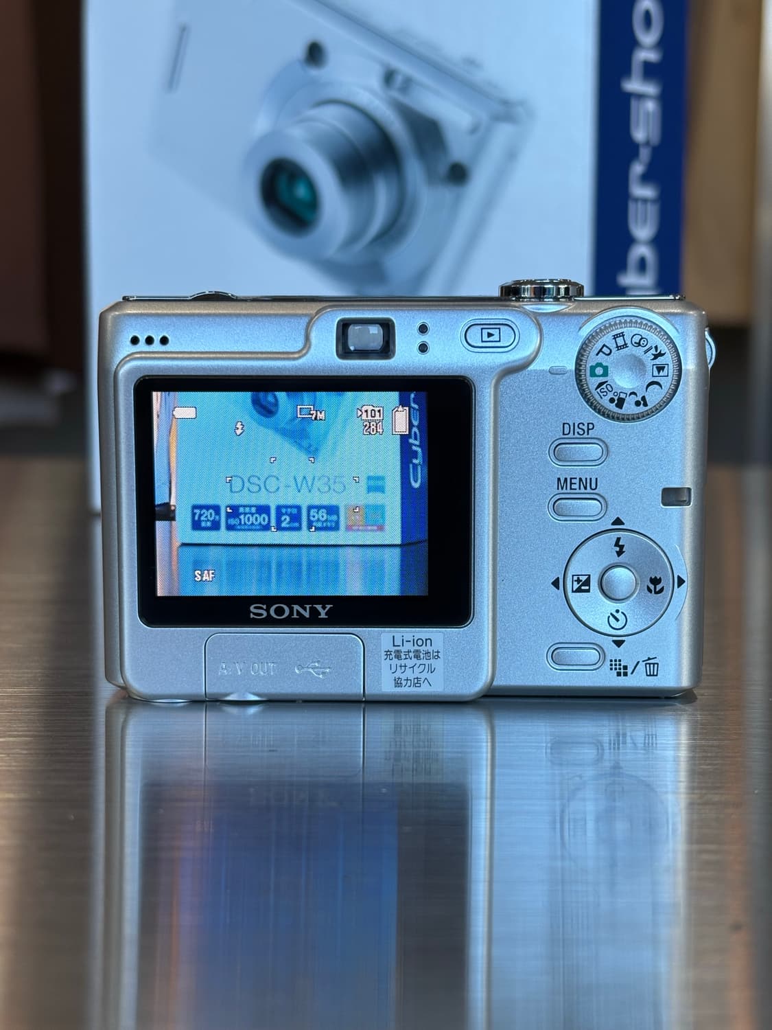 박스O/민트급)소니 사이버샷 dsc-w35 실버 빈티지디카 상품이미지3