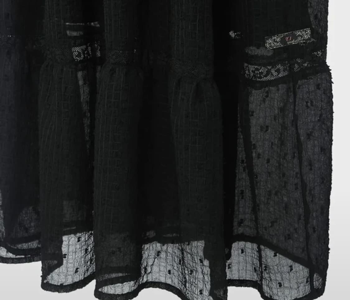 (새상품) 써스데이 아일랜드 블랙 원피스 T236MOP138W1 상품이미지4