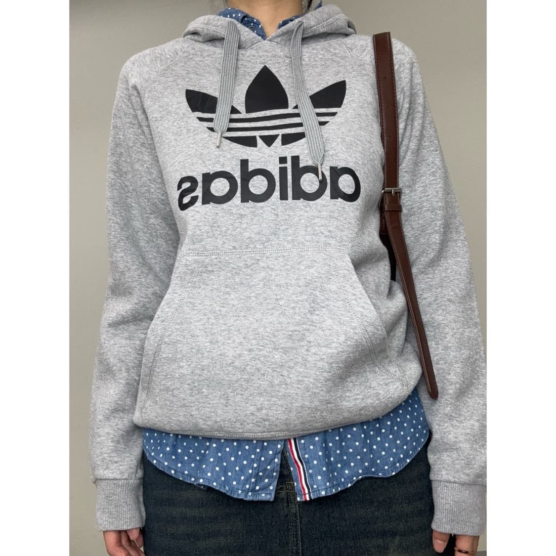 빈티지 그레이 아디다스 후드티 상품이미지1