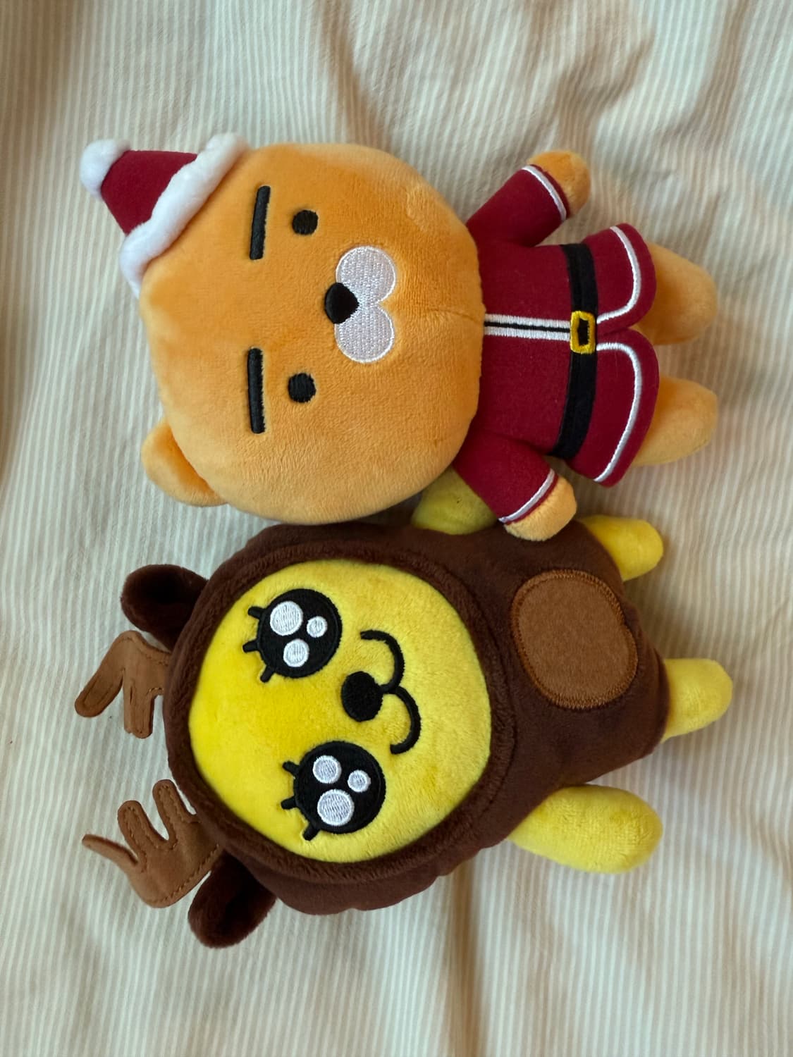 카카오프랜즈 크리스마스 한정 인형세트(라이언/단무지) 상품이미지1