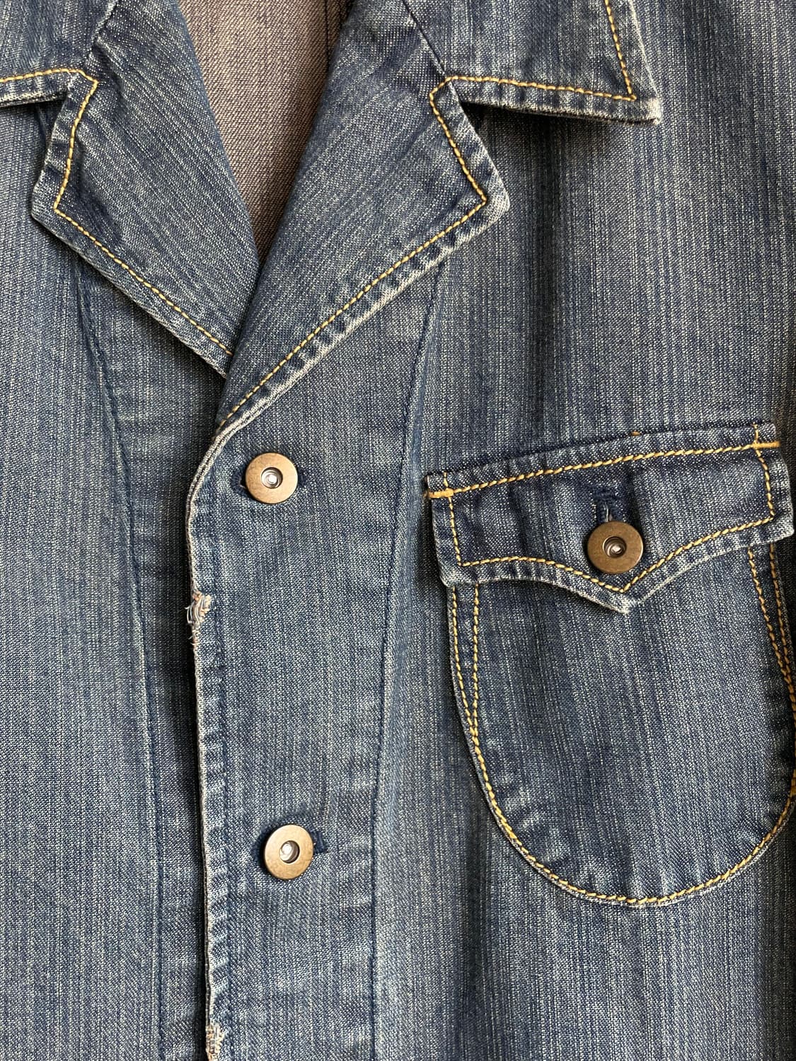 일본 빈티지 데님 청자켓 상품이미지6