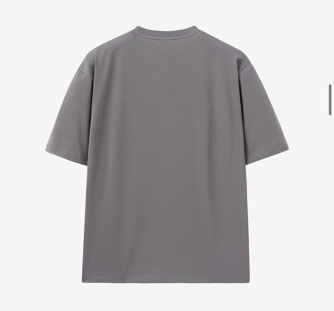 인사일런스 수피마 코튼 프리미엄 티셔츠 GREY 상품이미지3