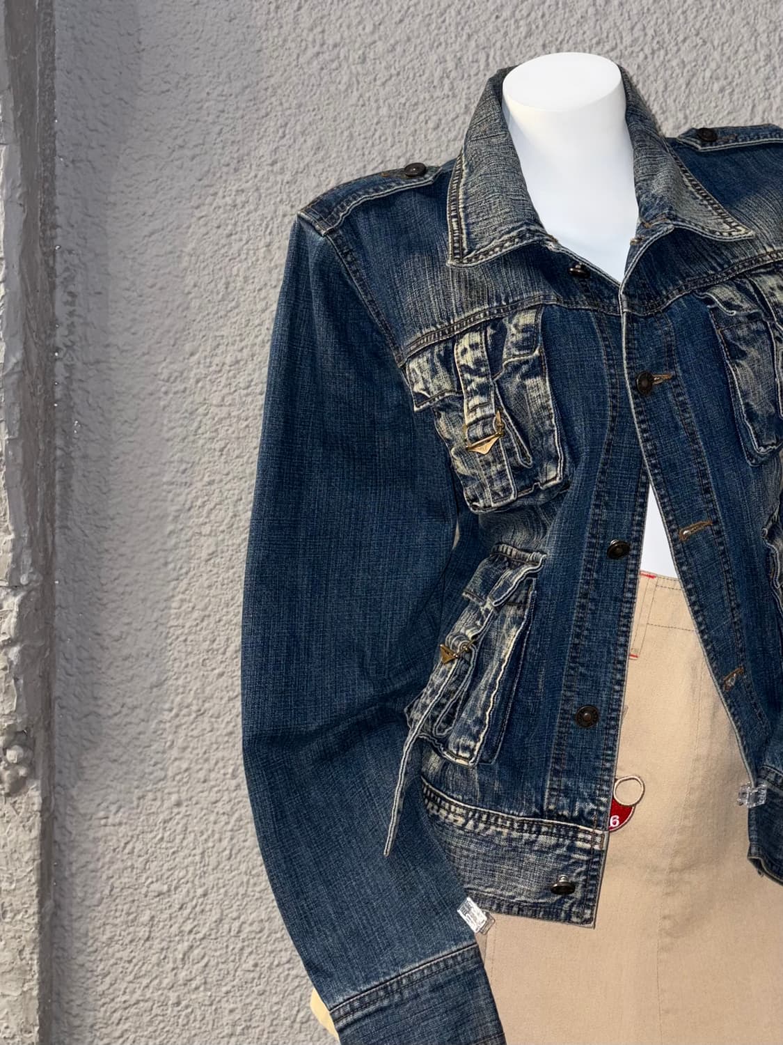 워시드 포켓 데님자켓 상품이미지2