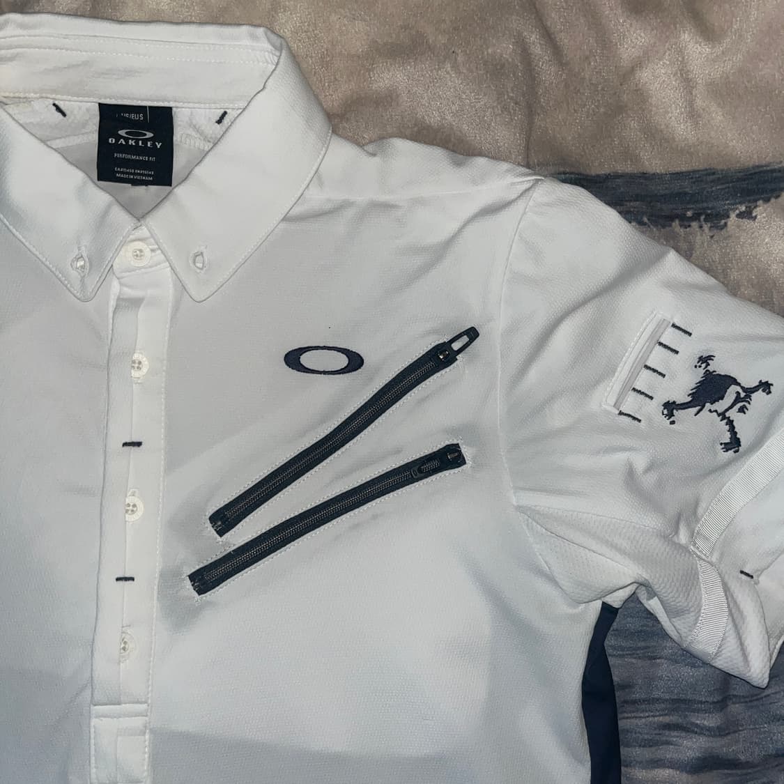 Oakley Skull Half button PK Shirt 상품이미지3