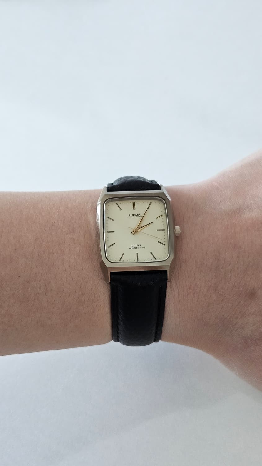 시티즌 Forma 사각 빈티지 가죽 시계 상품이미지2