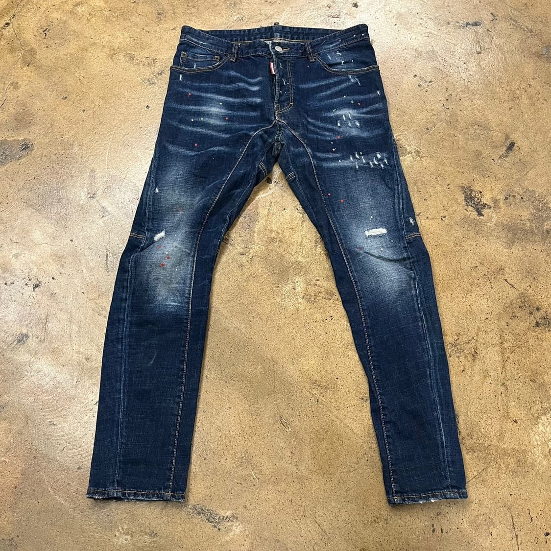 [정품/50] Dsquared2 스플래터 데님 청바지 b18 상품이미지2