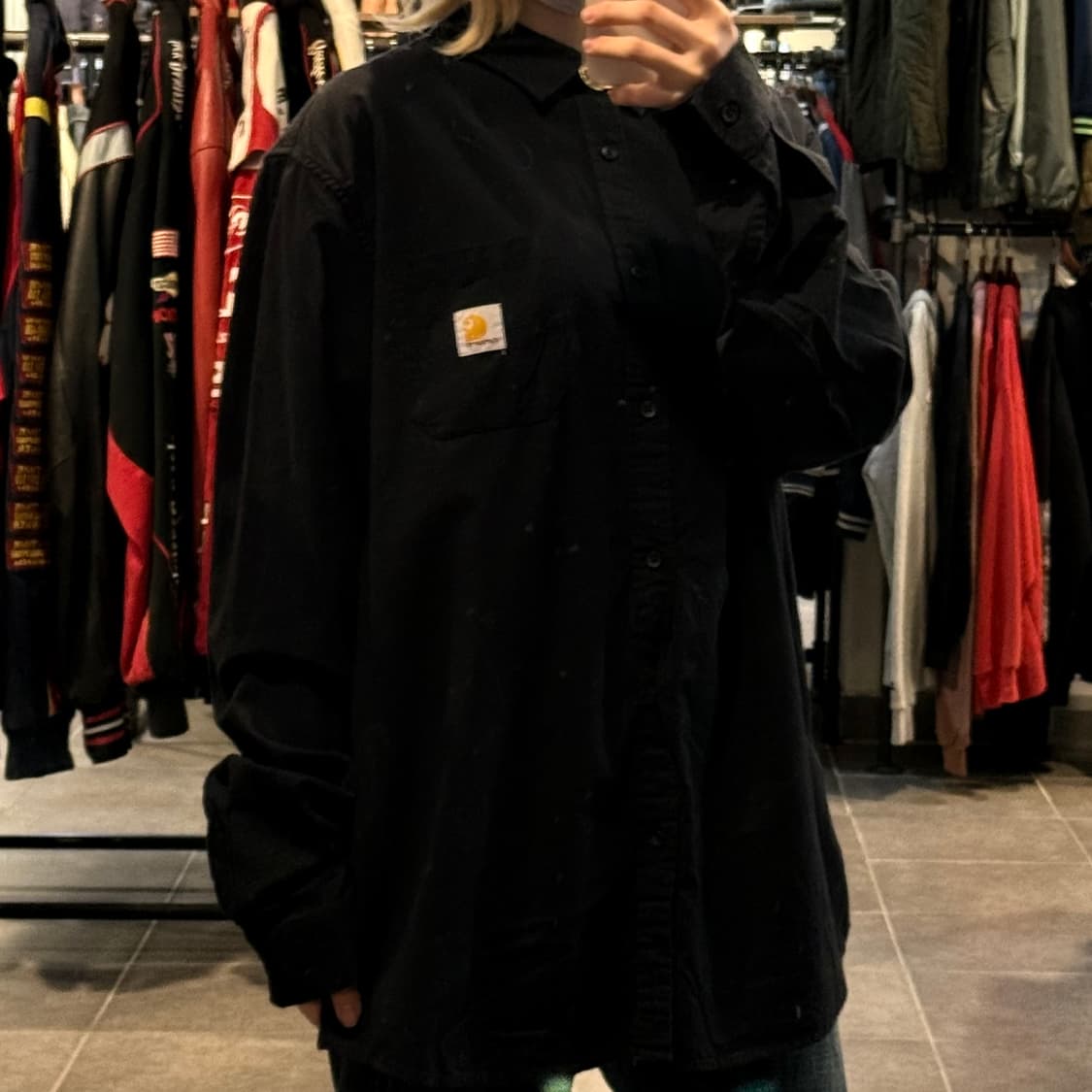 [NO.9] 칼하트 블랙 긴팔셔츠 상품이미지3