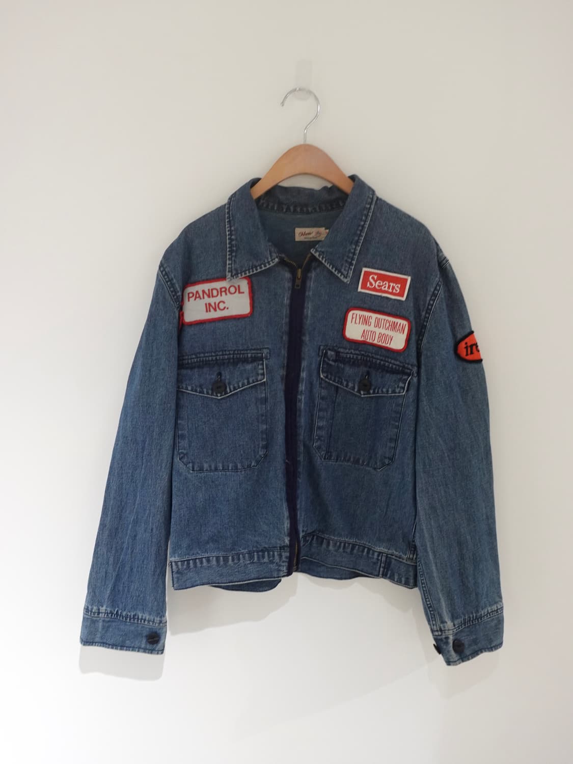 vintage patch denim jacket 상품이미지1