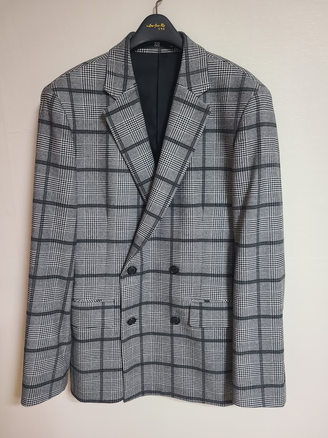 지오송지오 체크 더블 자켓 상품이미지1