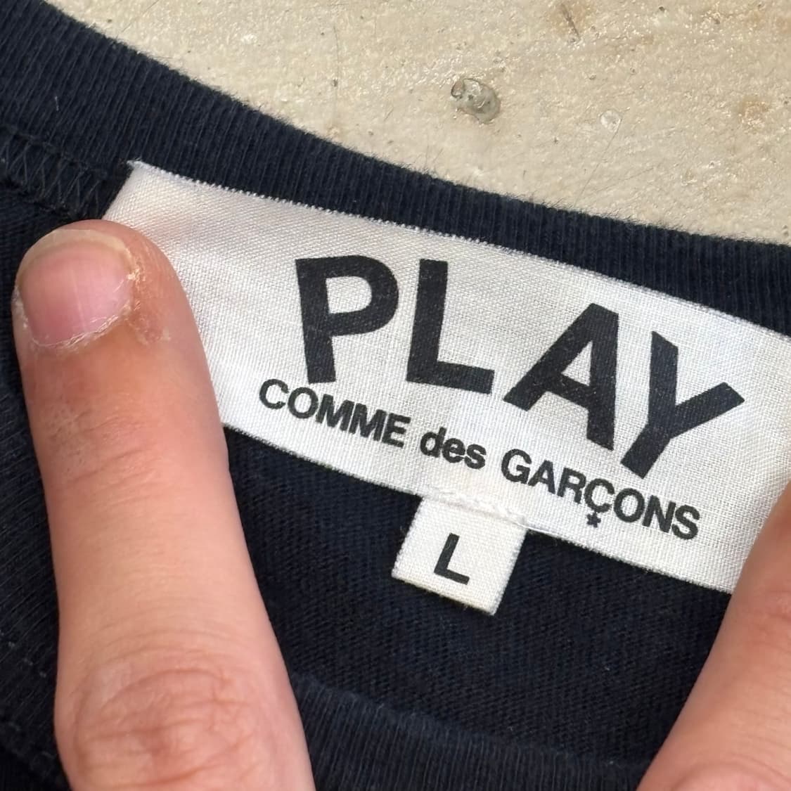 🫶🏻 꼼데가르송 레드와펜 블랙 롱슬리브 🫶🏻 상품이미지4