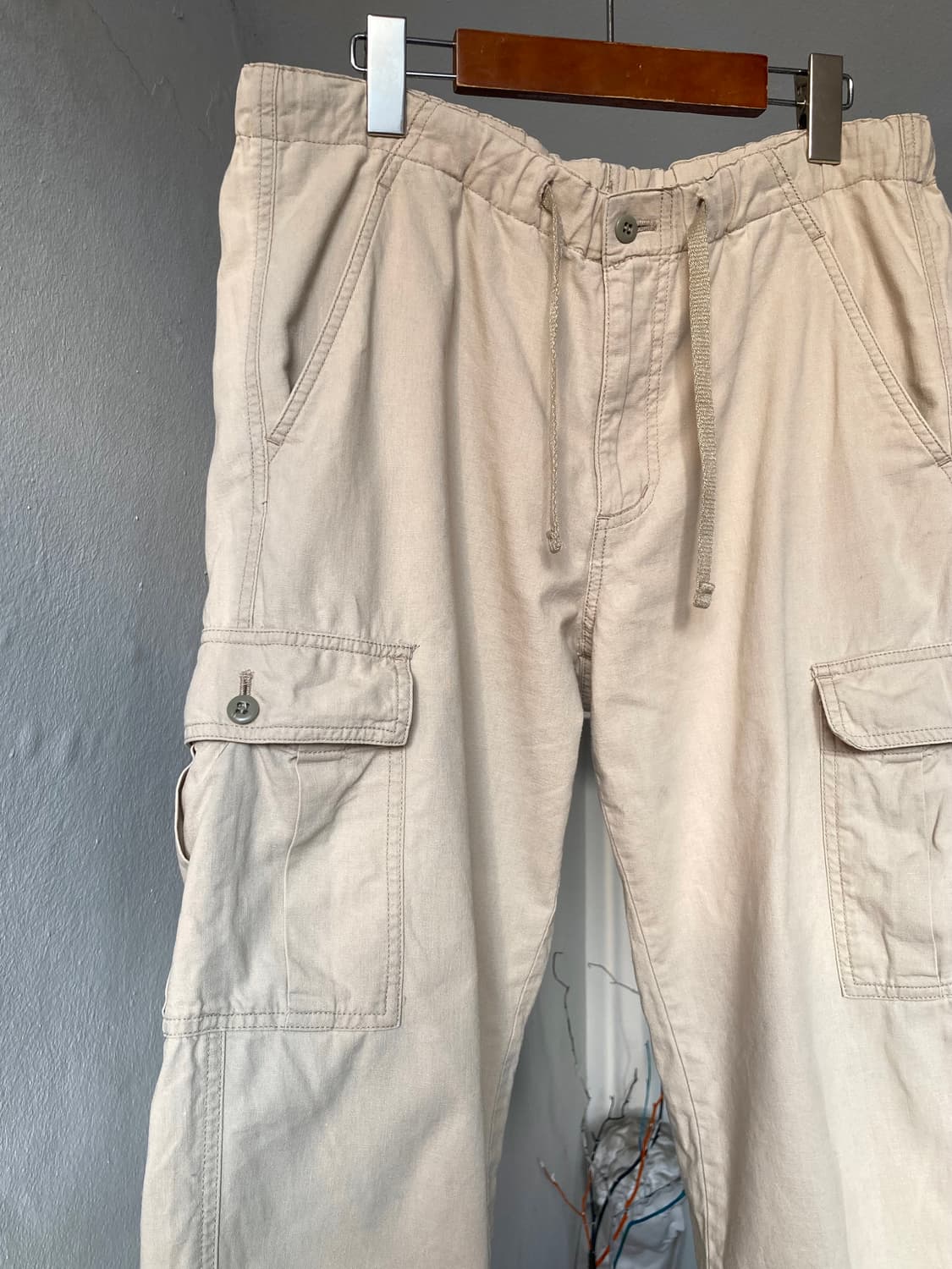 빈티지 7부 카고 스트링 팬츠 상품이미지2