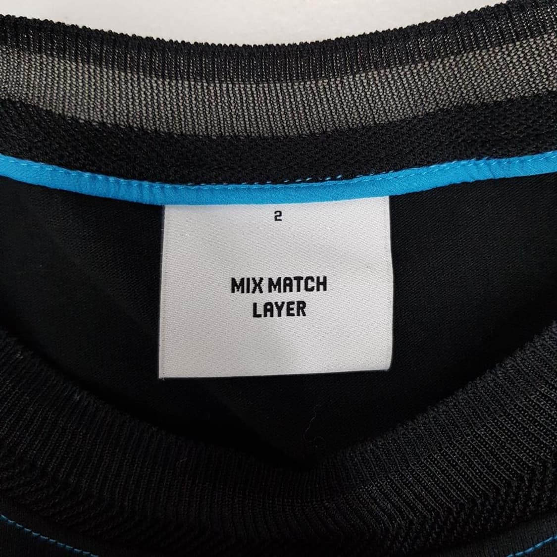 한섬 시스템 배색 스트링 언발란스 믹스드 원피스 S사이즈 상품이미지7