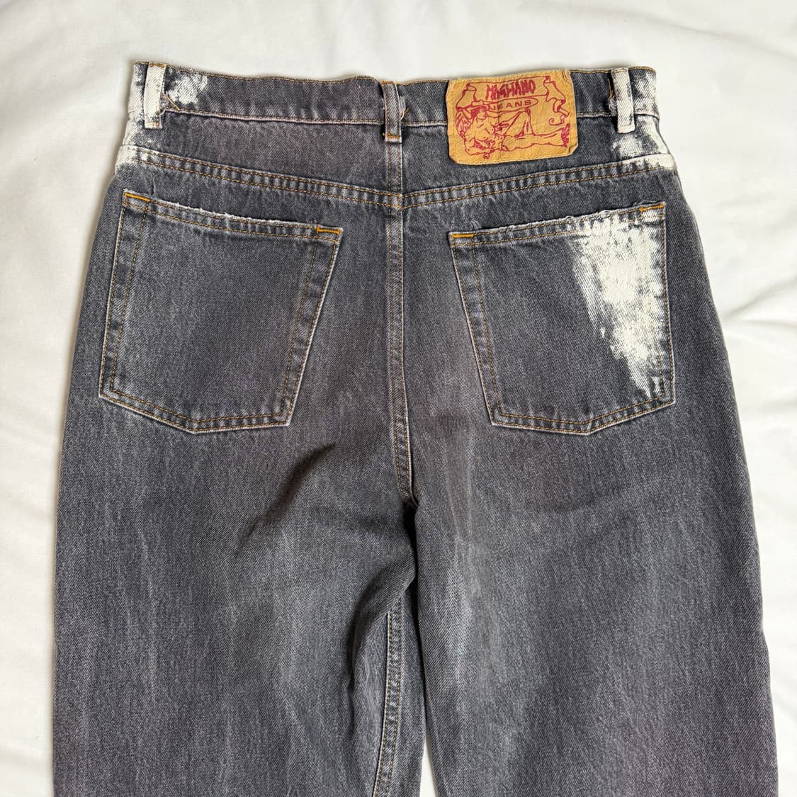 마리아노 언레귤러 데님 오피치나 블랙 상품이미지6