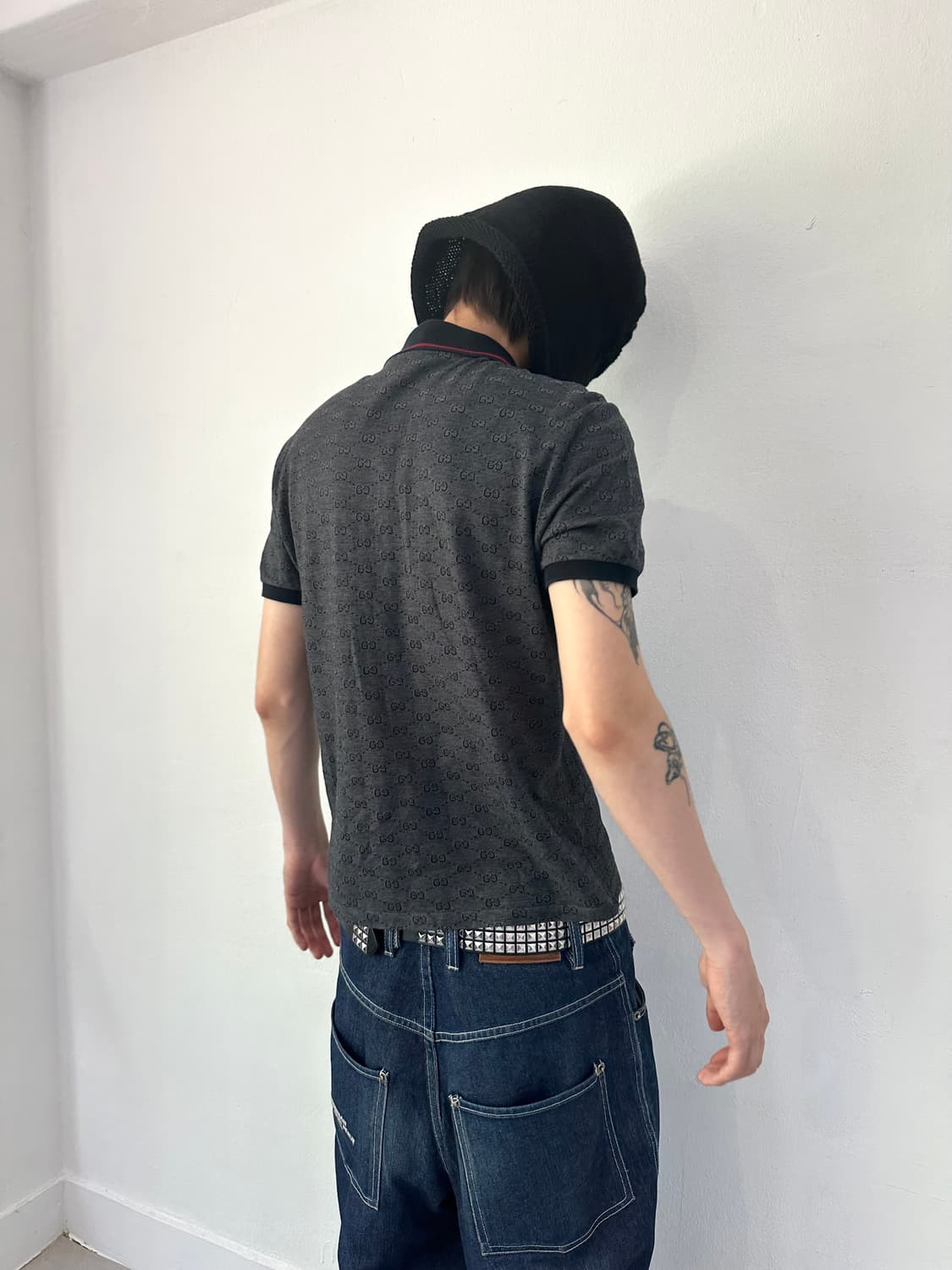 구찌 모노그램 슬림핏 폴로 반팔 상품이미지4