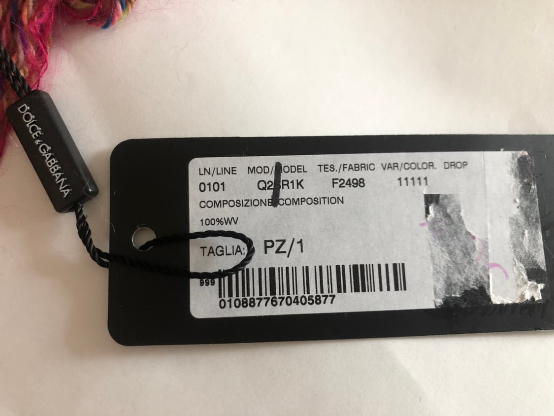 돌체앤가바나 멀티컬러 울 프린지 머플러 목도리 상품이미지10