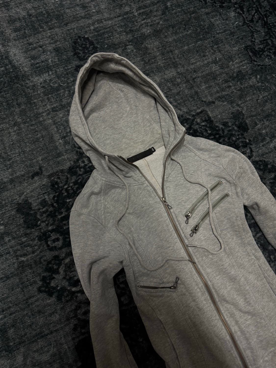 Fuga grey riders multi zip hoodie 상품이미지2