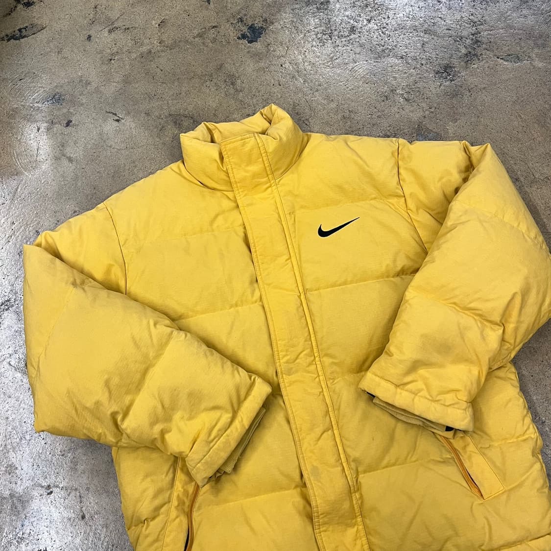 [정품/95,m] 나이키 올드스쿨 옐로우 패딩 b15 상품이미지1