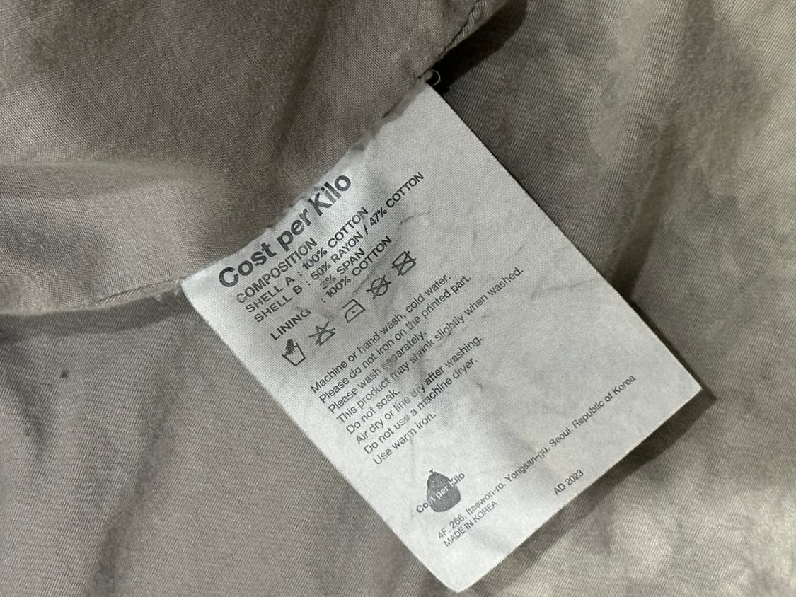 [Cost Per Kilo] V4 모터자켓 아이스 그레이 M 상품이미지8