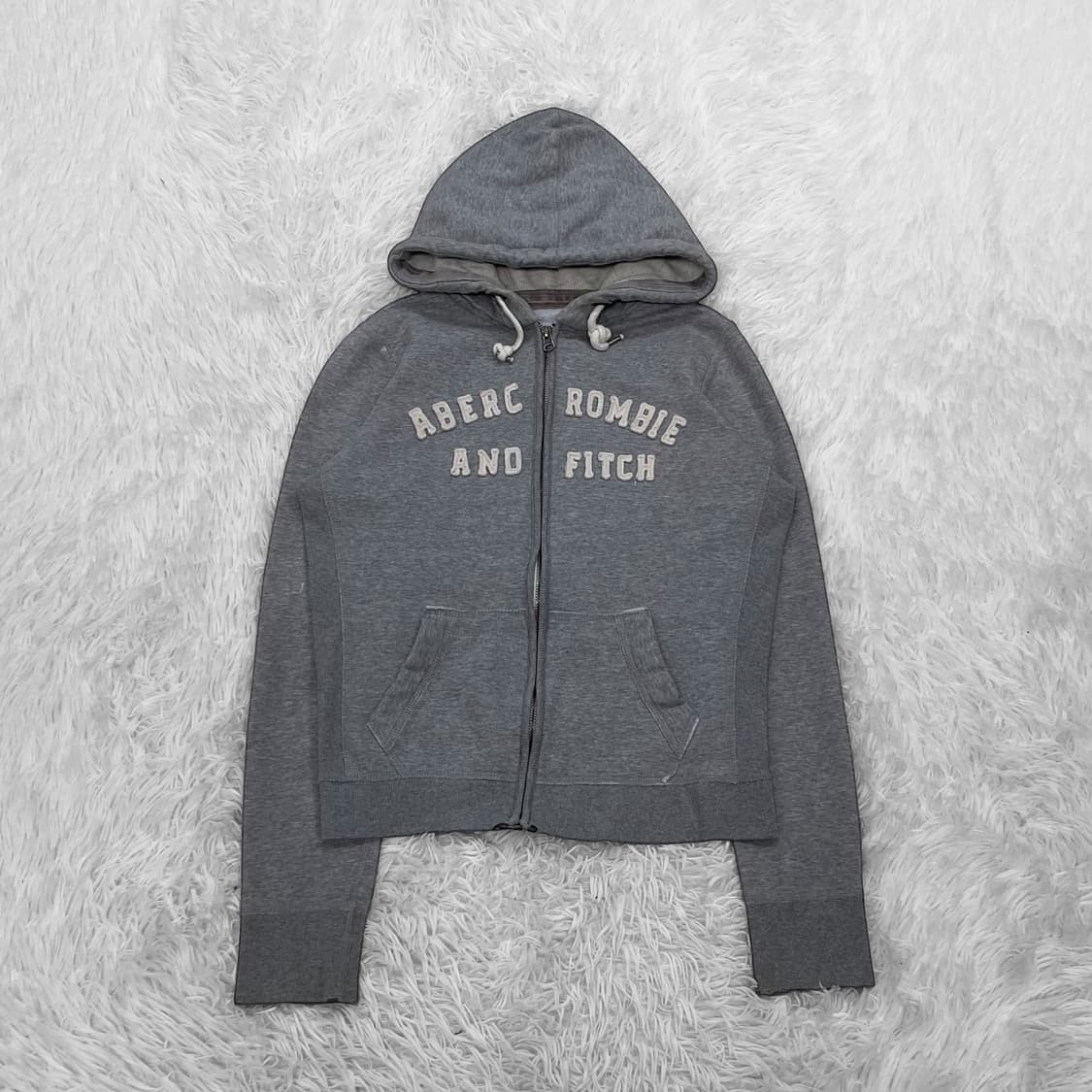 아베크롬비 아치 로고 후드집업 그레이 상품이미지2