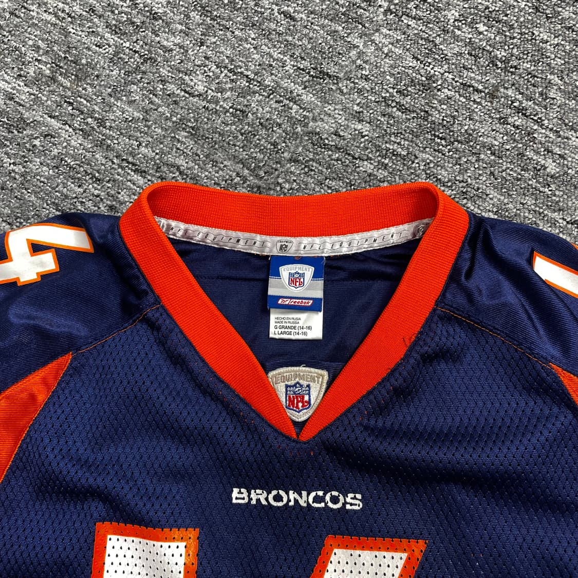 리복 NFL 덴버 브롱코스 럭비 져지 y 1552 상품이미지4