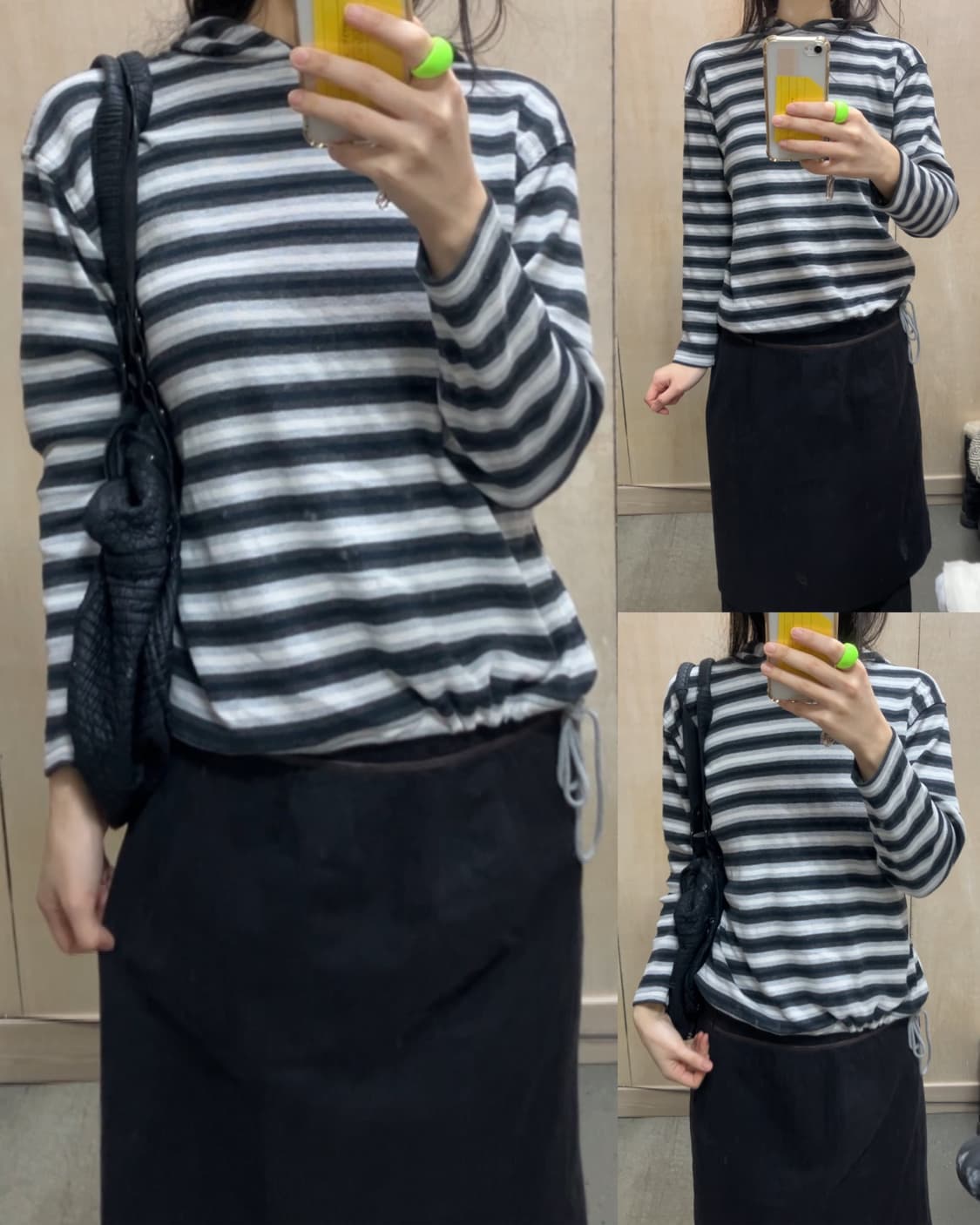 [직수입] 빈티지 스트라이프 후드티 상품이미지2