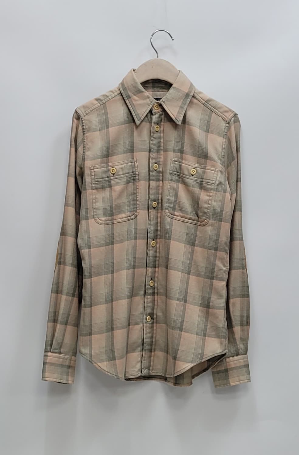 POLO 랄프로렌 소매패치 체크 셔츠 / 여 슬림핏 4사이즈 상품이미지1