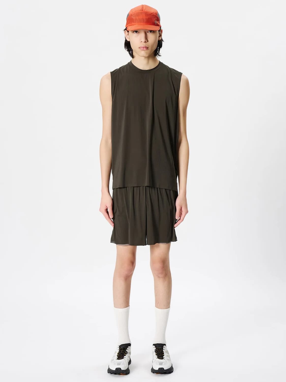 골드윈 에어핏 슬리브리스 브라운 2 상품이미지1