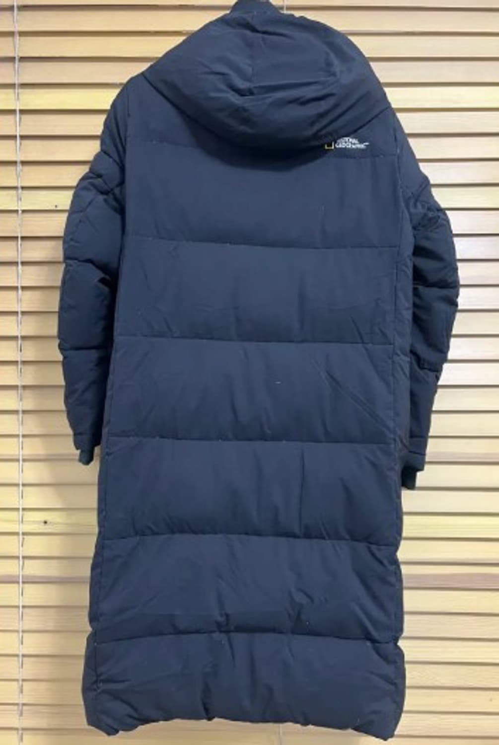 내셔널지오그래픽 남여공용 블랙 덕다운패딩점퍼 후드롱패딩점퍼 90(S) 상품이미지3