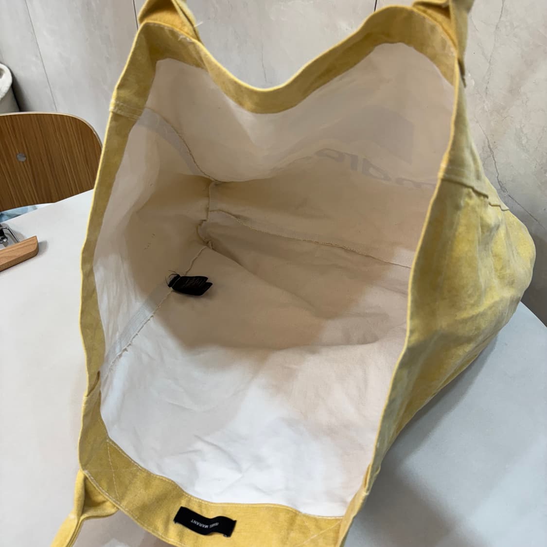 이자벨 마랑 옌키 옐로우 토트백 상품이미지3