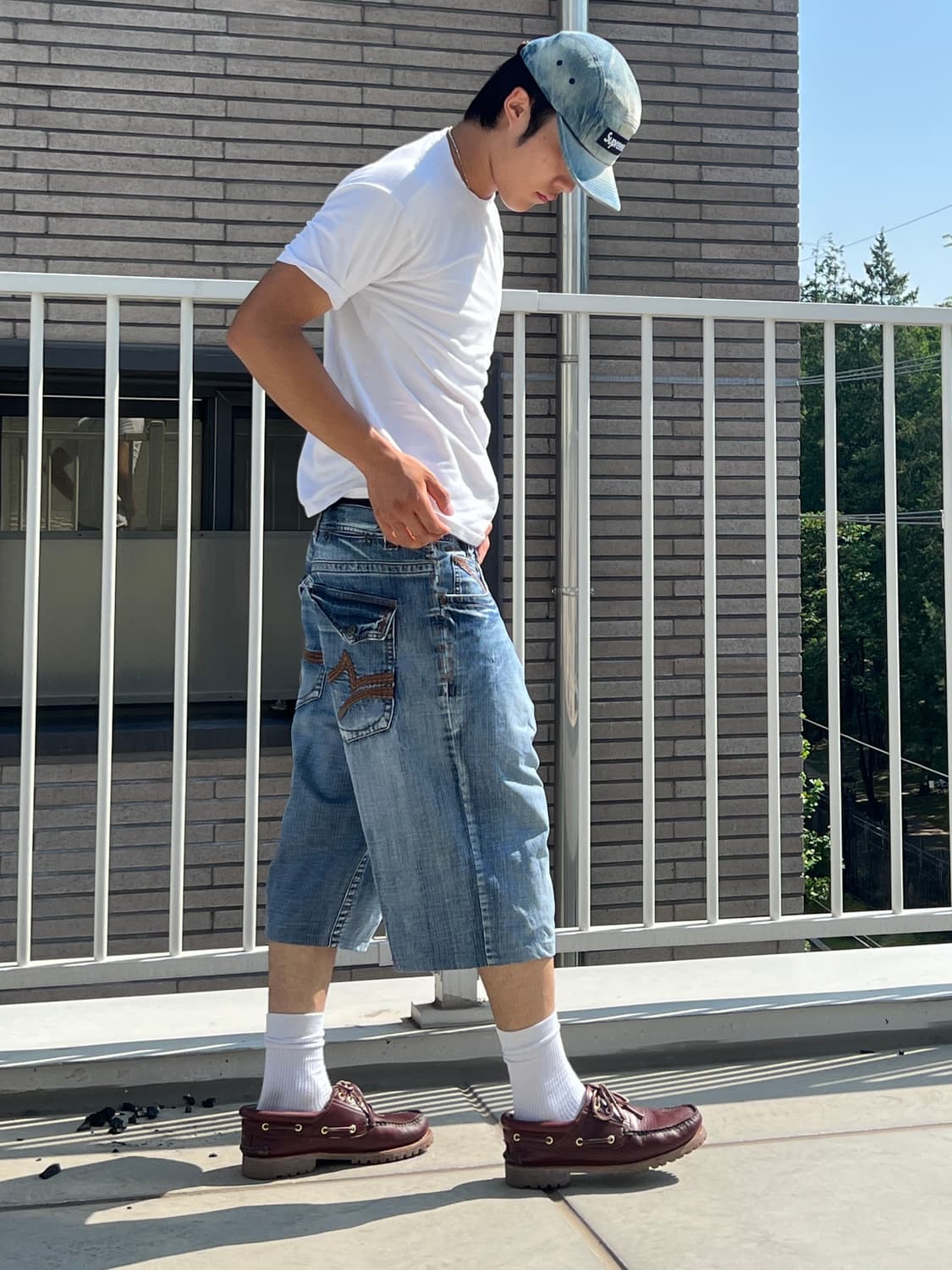 Pelle Pelle 백포켓 디테일 버뮤다 팬츠 상품이미지2