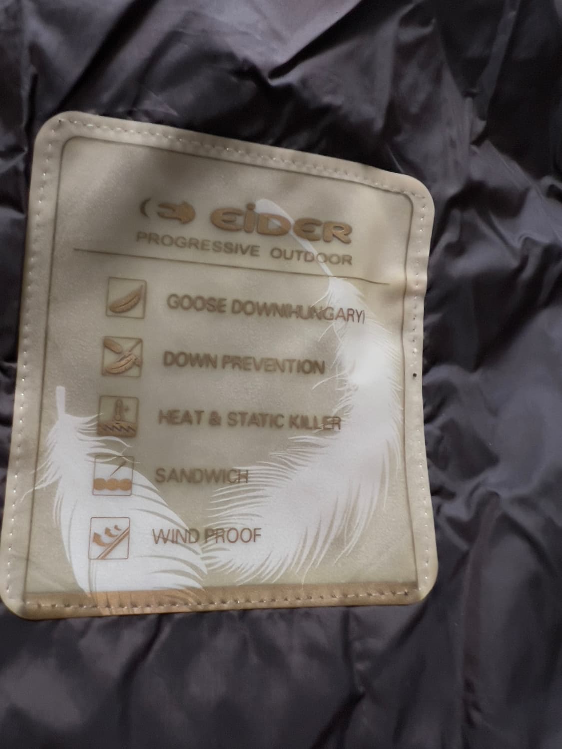 아이더 800필 퍼텍스 경량 패딩 거의 새것(M) 상품이미지8