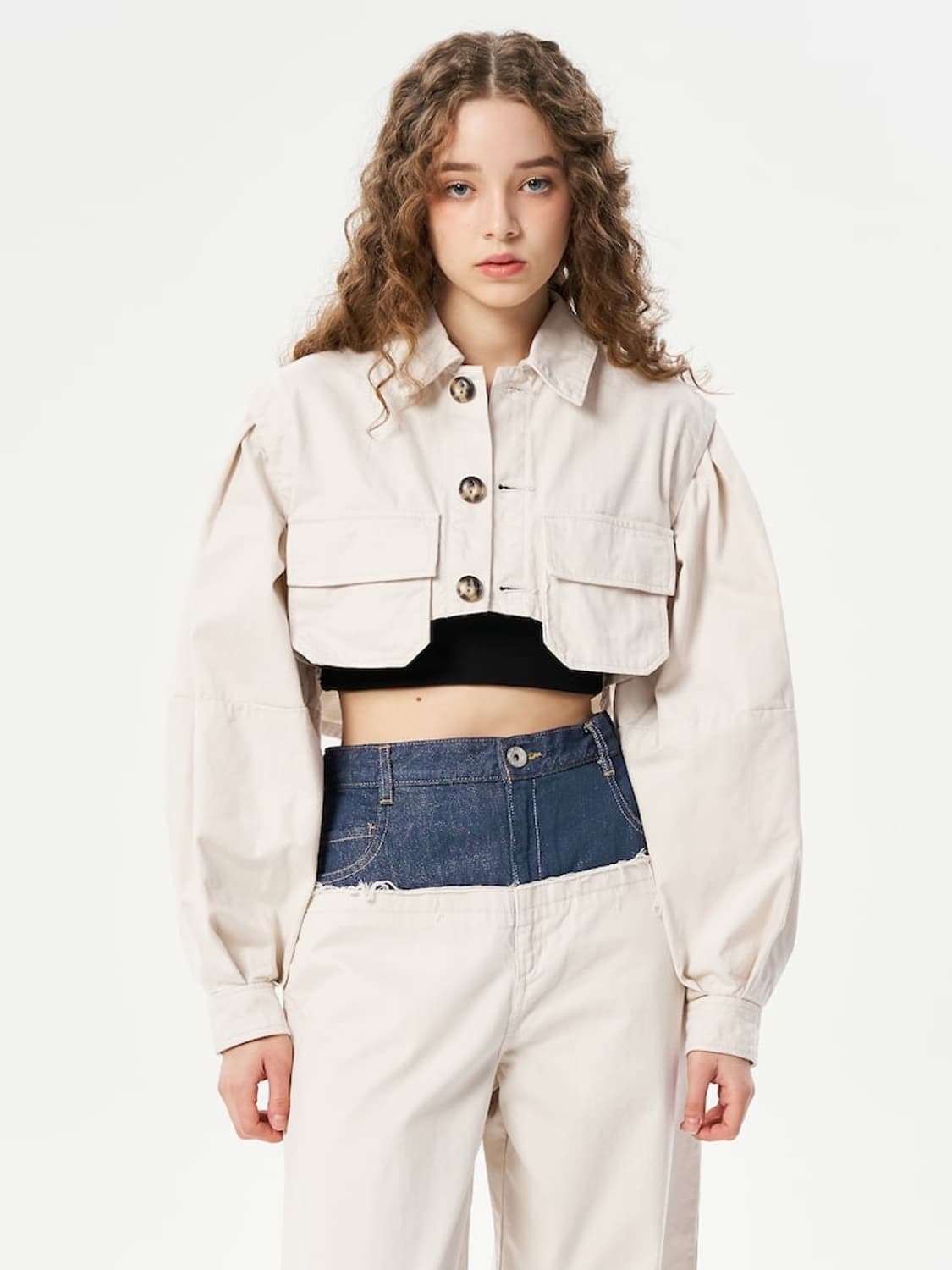 LEINWANDE Short Shirts Jacket - White 상품이미지4