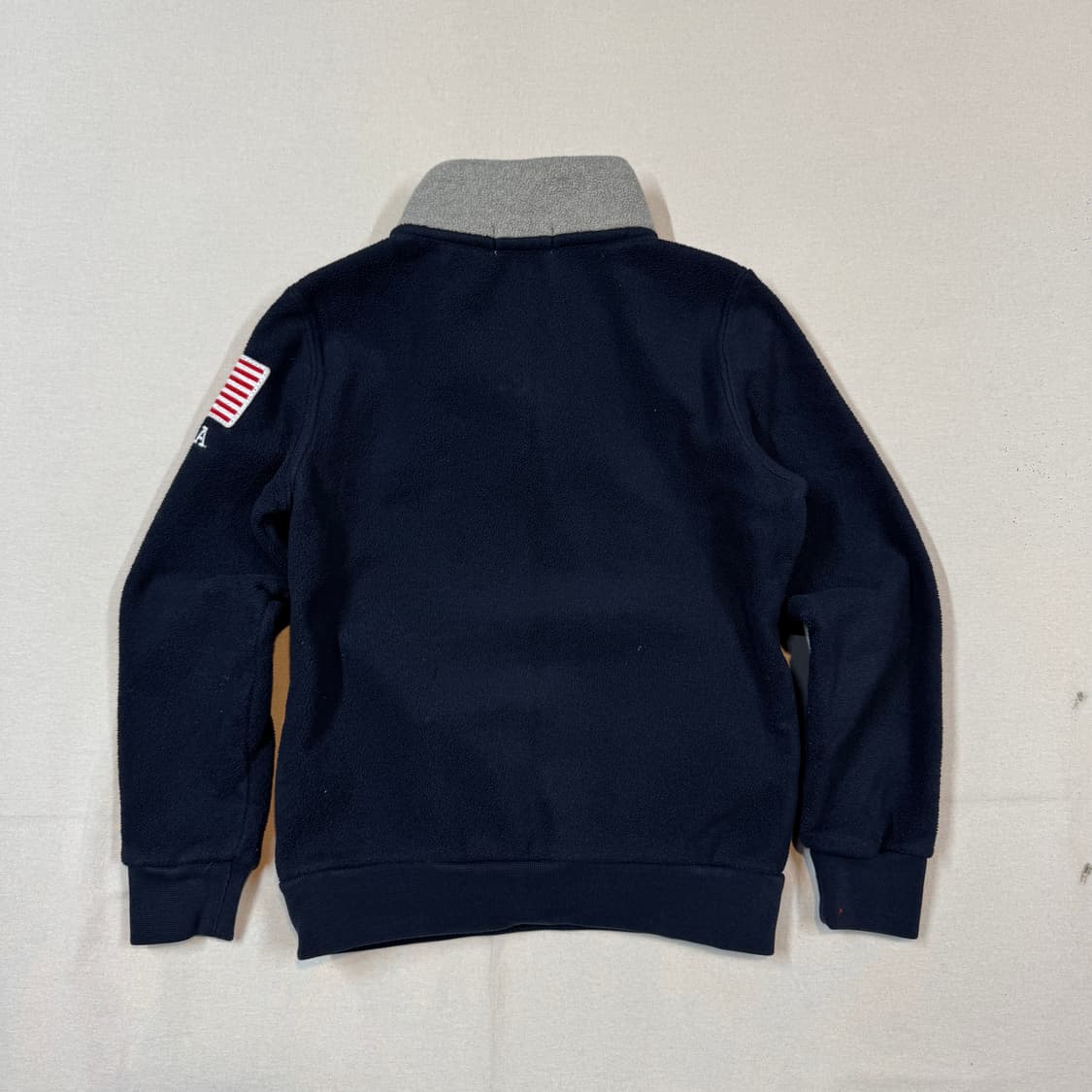 6) 폴로 랄프로렌 키즈 아동용 네이비 USA 플리스 반집업 상품이미지6