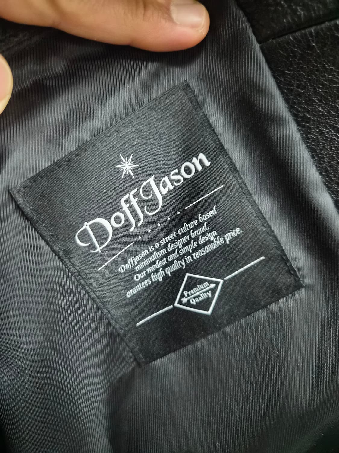 M) Doff Jason 도프제이슨 카우 하이드 레더 자켓 팝니다 상품이미지4