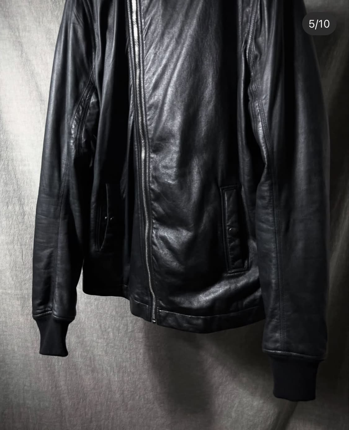 릭오웬스 2014FW Leather Hooded Jacket 상품이미지5