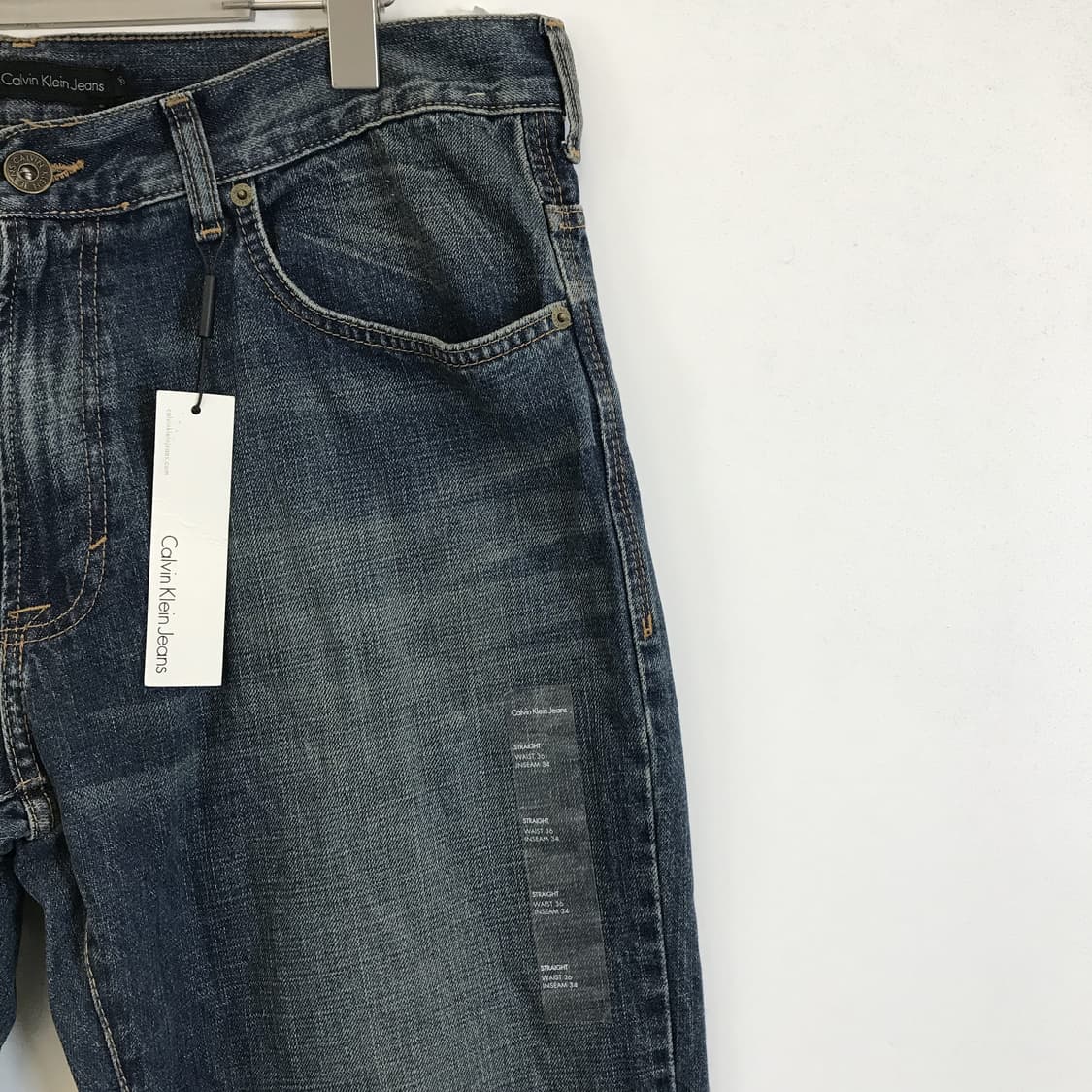 캘빈클라인 00s 스트레이트핏 데님 새상품 [36x34] 상품이미지2