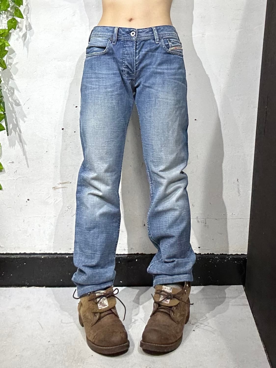 디젤 zatiny 투톤 아플리케 중청 데님 팬츠 청바지 29 상품이미지2