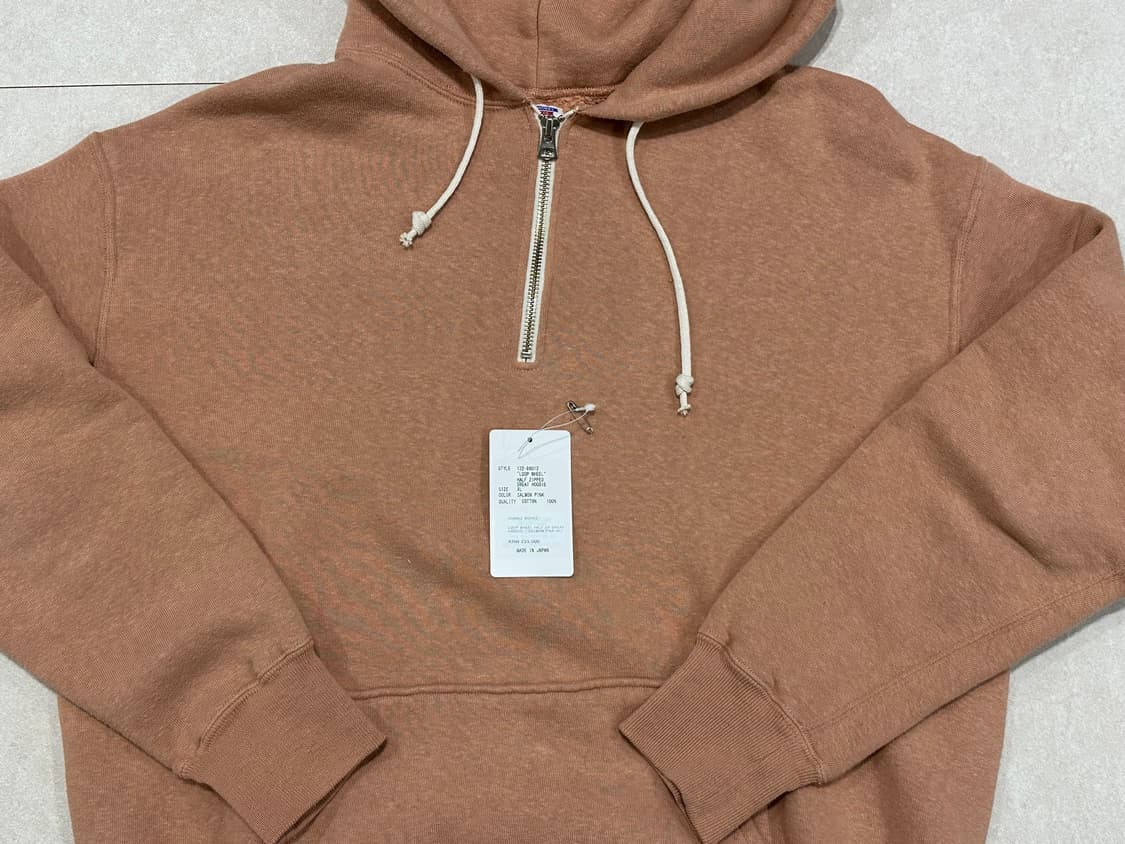 [XL] 더블웍스 하프집 후드스웻  살몬핑크 상품이미지7