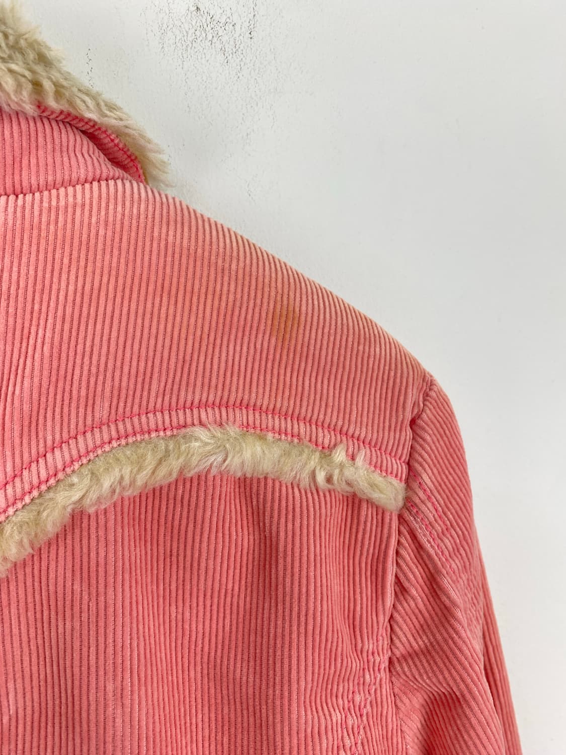 리바이스 코듀로이 핑크 쉐르파 양털 트러커 자켓 M 상품이미지6