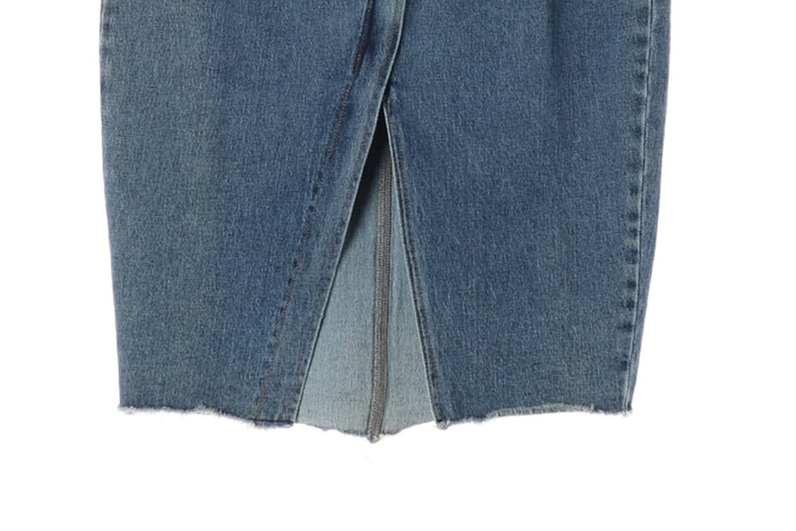 ZARA 프론트 슬릿 미디 데님 스커트 상품이미지5