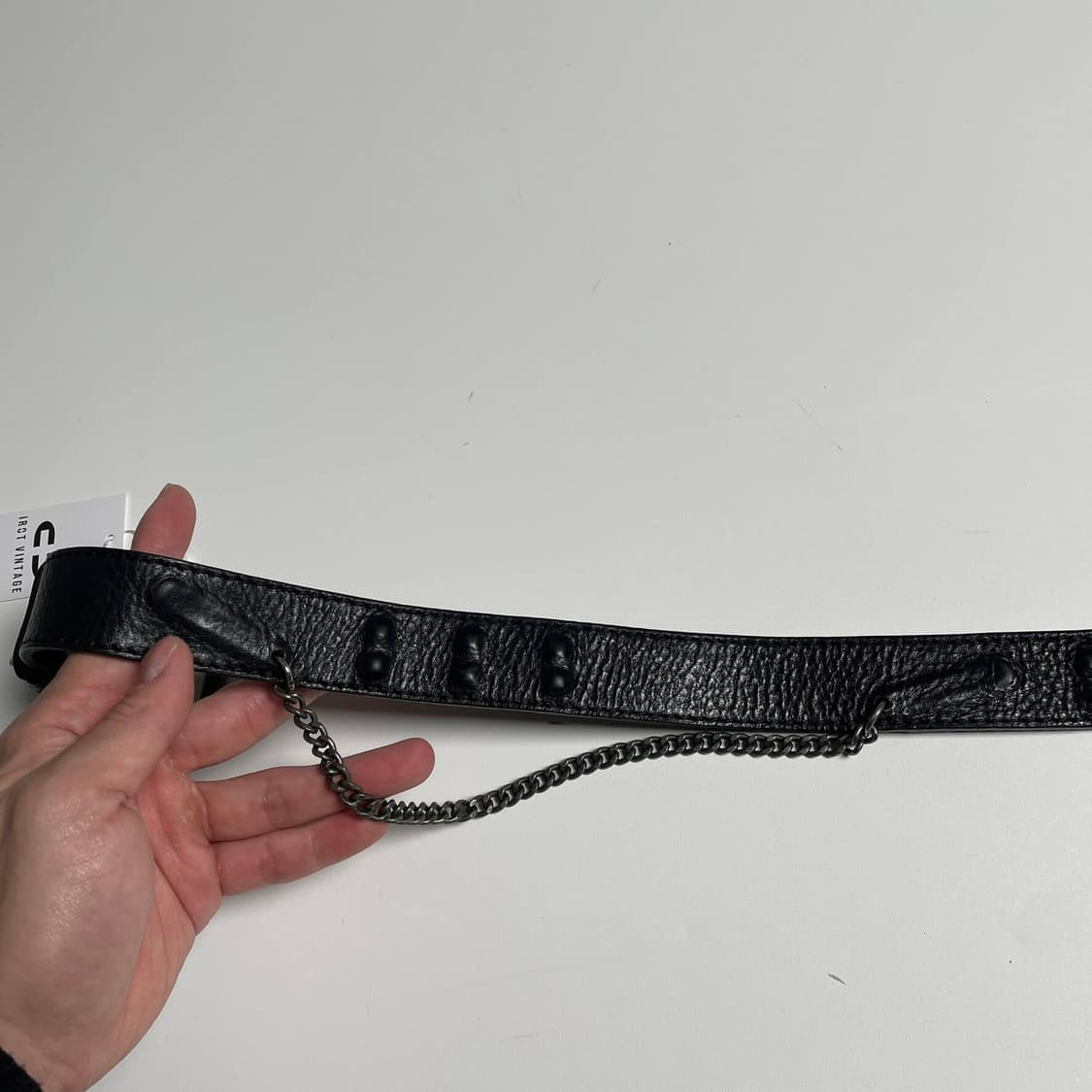 디젤 블랙 골드 체인 벨트 상품이미지6