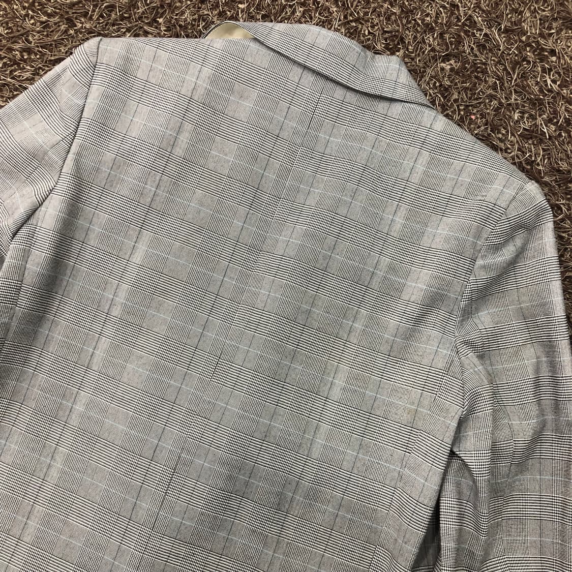 55 듀엘 체크 패턴 블레이저 자켓 상품이미지5