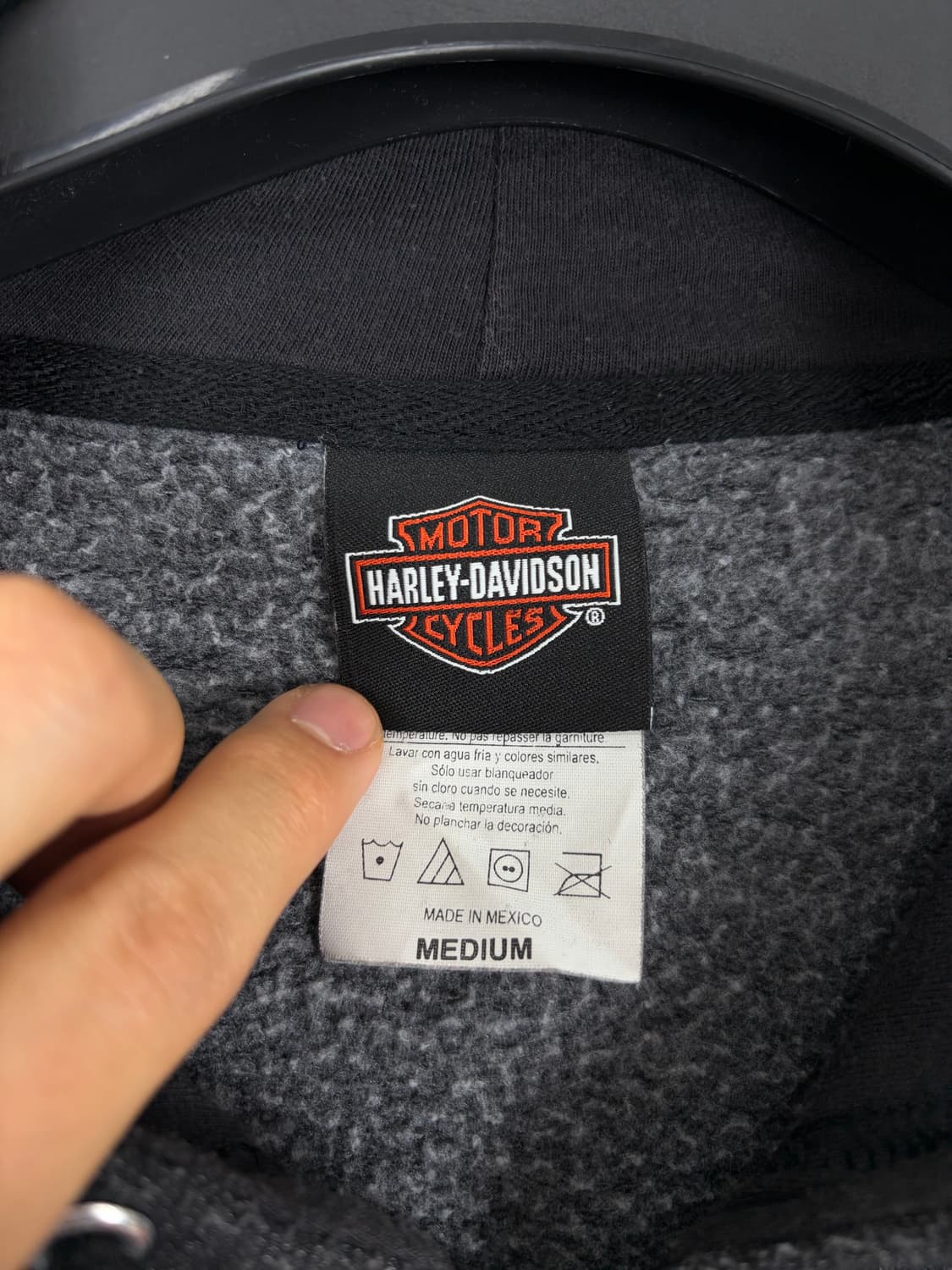 a265) 할리데이비슨 빅로고 후드집업 상품이미지4