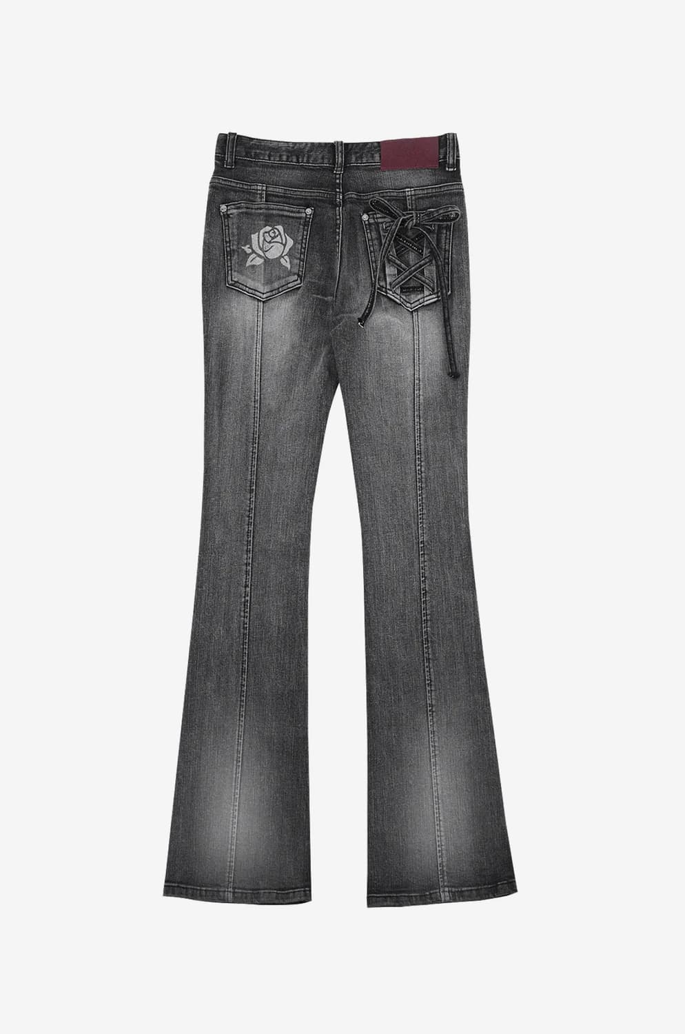 달링유어배드 ROSE BOOTS CUT DENIM #BLACK 상품이미지2