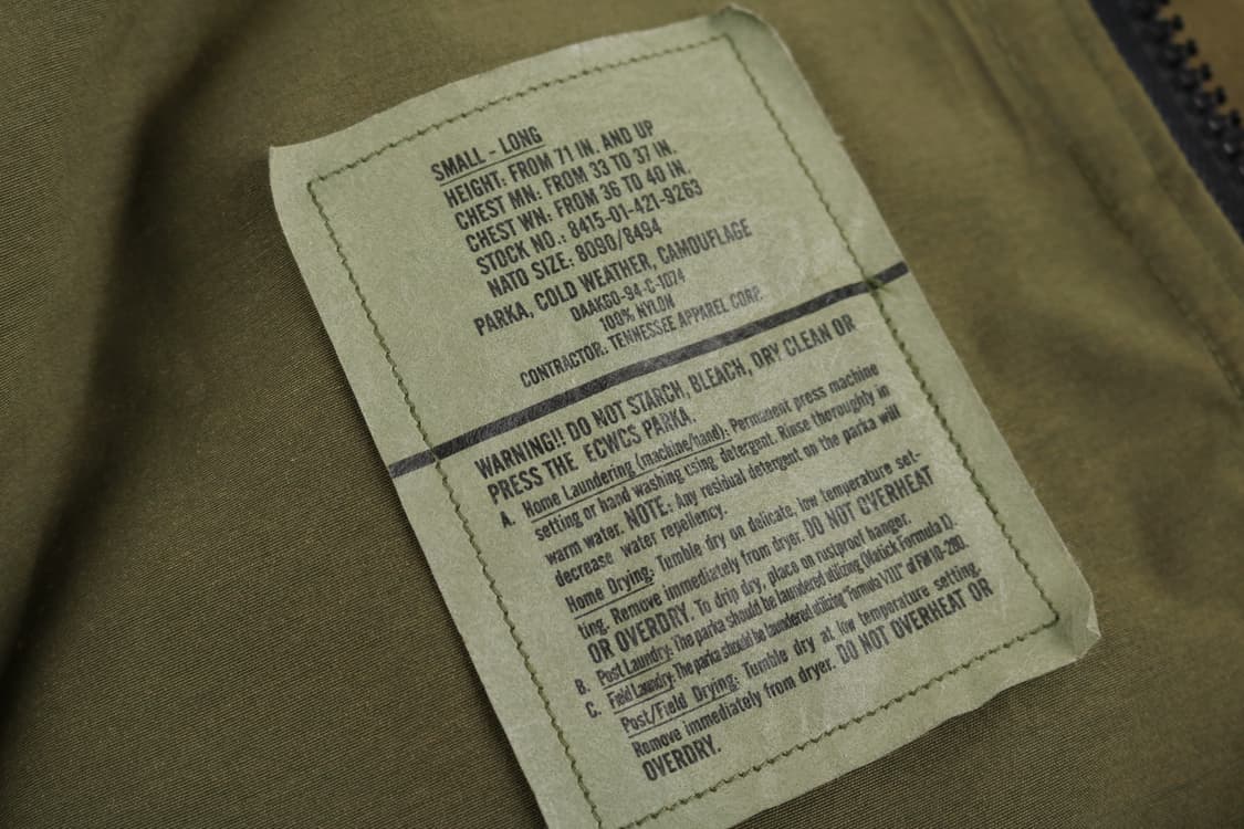 [S/L] 미군 우드랜드 2세대 ECWS 고어텍스 자켓 상품이미지7